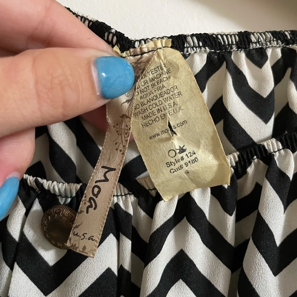 VINTAGE Chevron Blouse - Picture 5 of 5